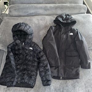 (Lot of 2) Kids The North Face Parka Coat (6) and Hooded Thermal Jacket (5T)